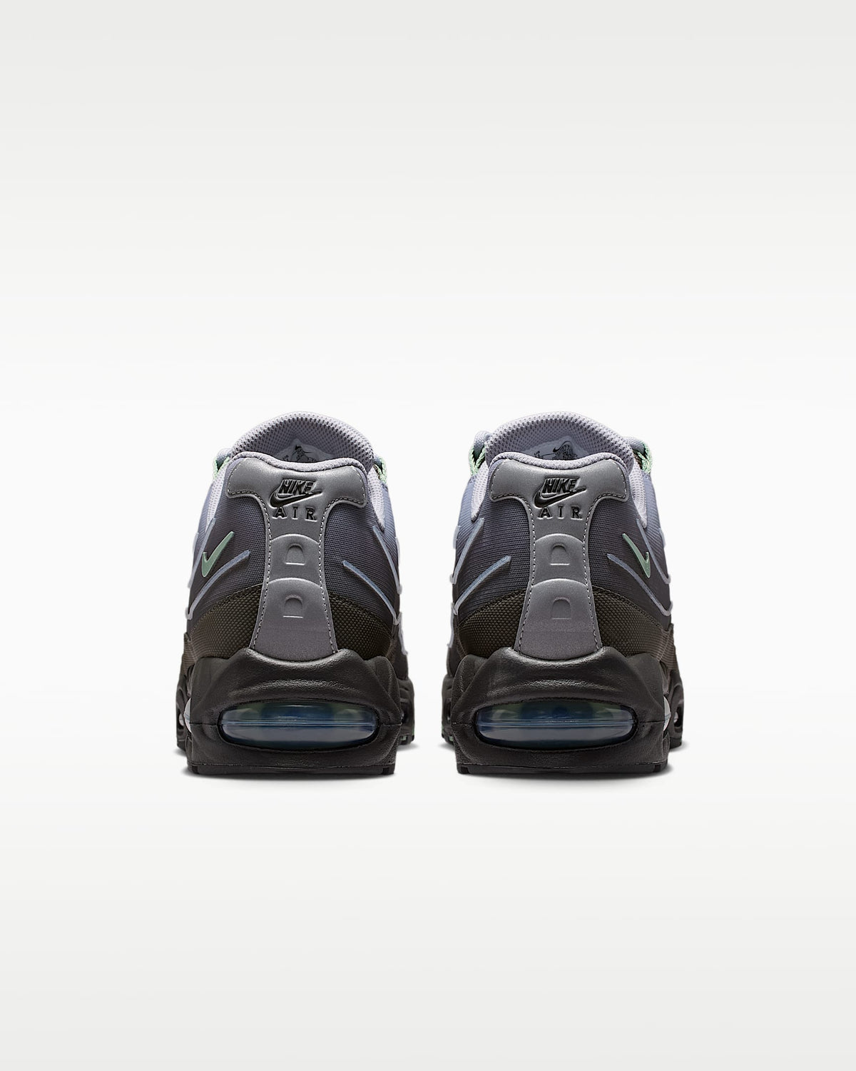 Nike Air Max 95 – Purple / Grey / Green Mesh Athletic Sneakers