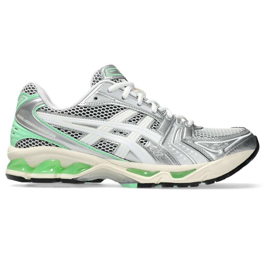 Asics  shoes  neutral running shoes mens  sneakers Gel-Kayano 14 Silver / White / Mint Green