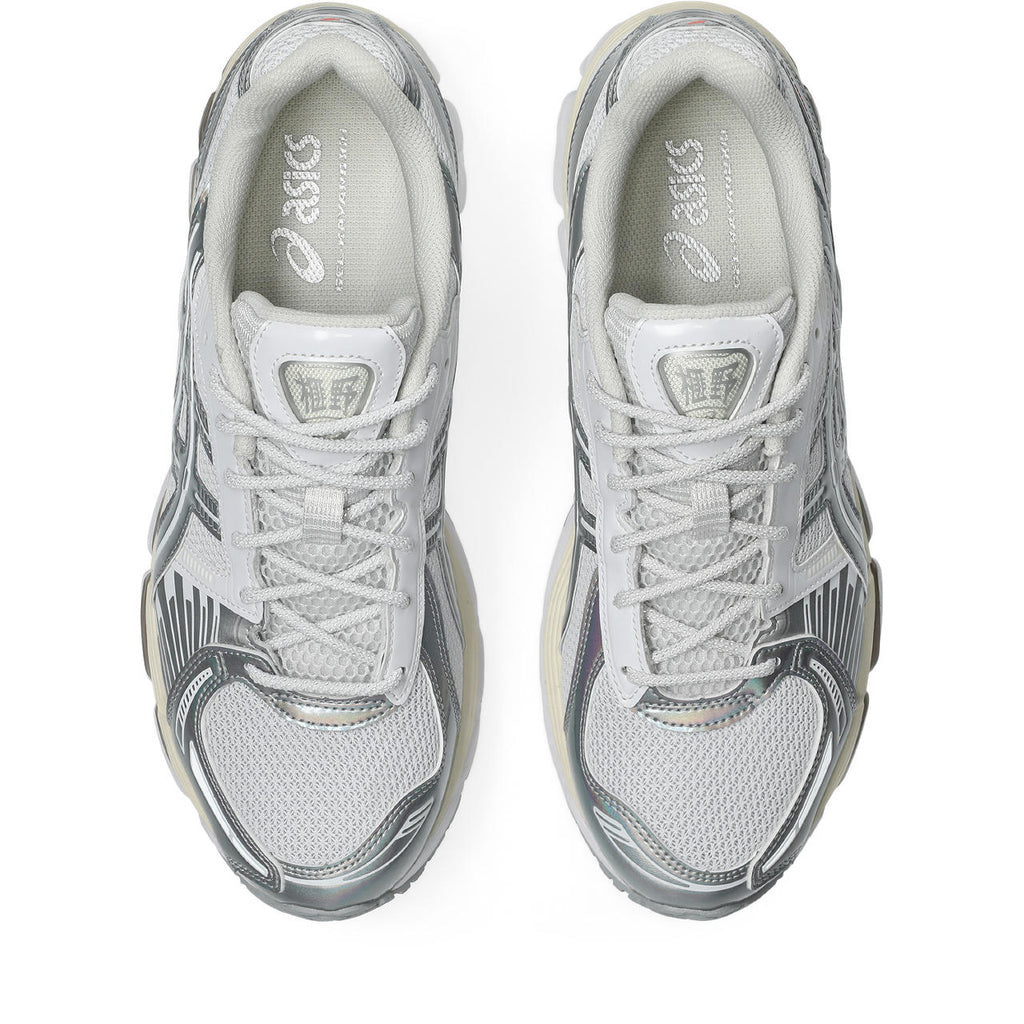 Asics  shoes  neutral running shoes mens  sneakers Gel-Kayano 14 White / Iridescent Silver