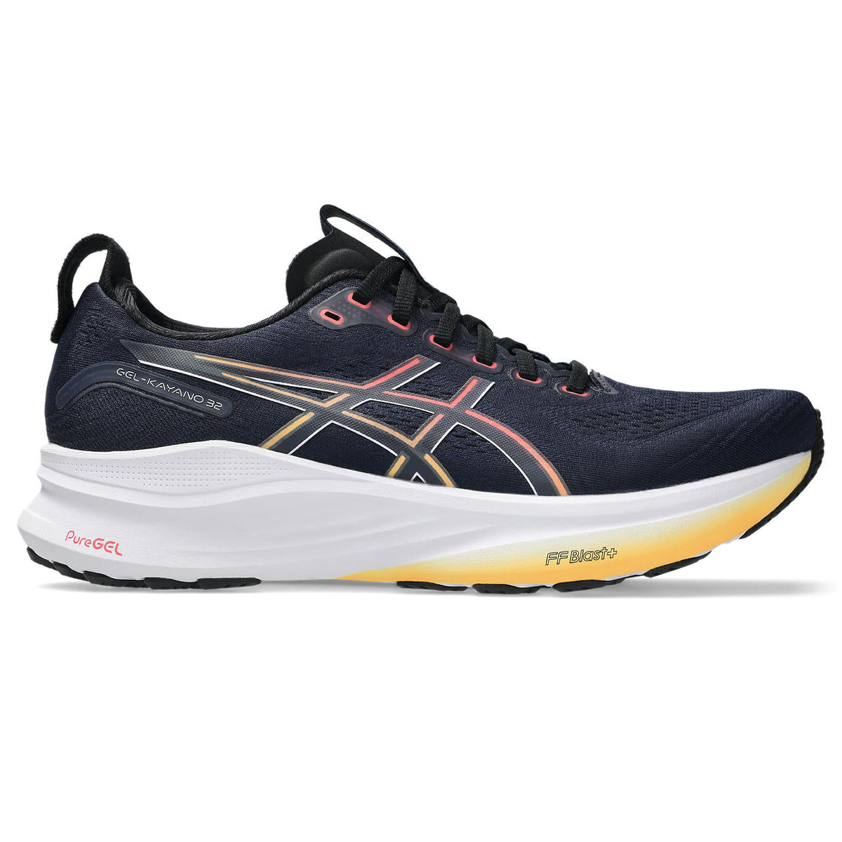 Asics  shoes  neutral running shoes mens  sneakers Gel-Kayano 31 Midnight Navy / Coral Orange
