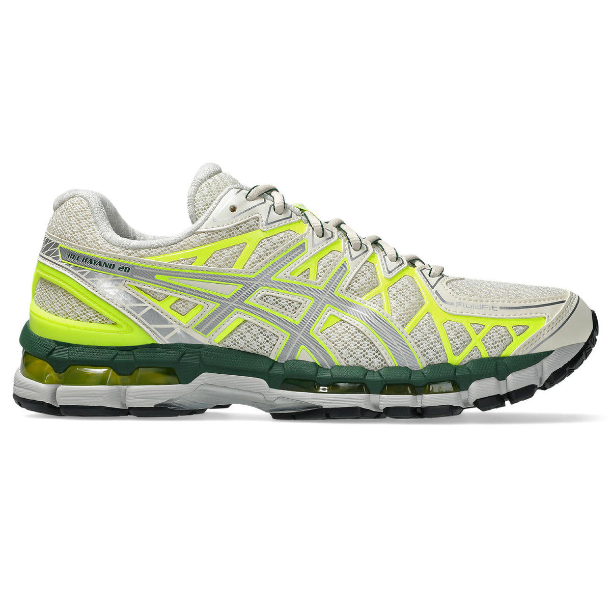 Asics  shoes  neutral running shoes mens  sneakers Gel-Kayano 20 Cream / Fluorescent Yellow / Dark Green