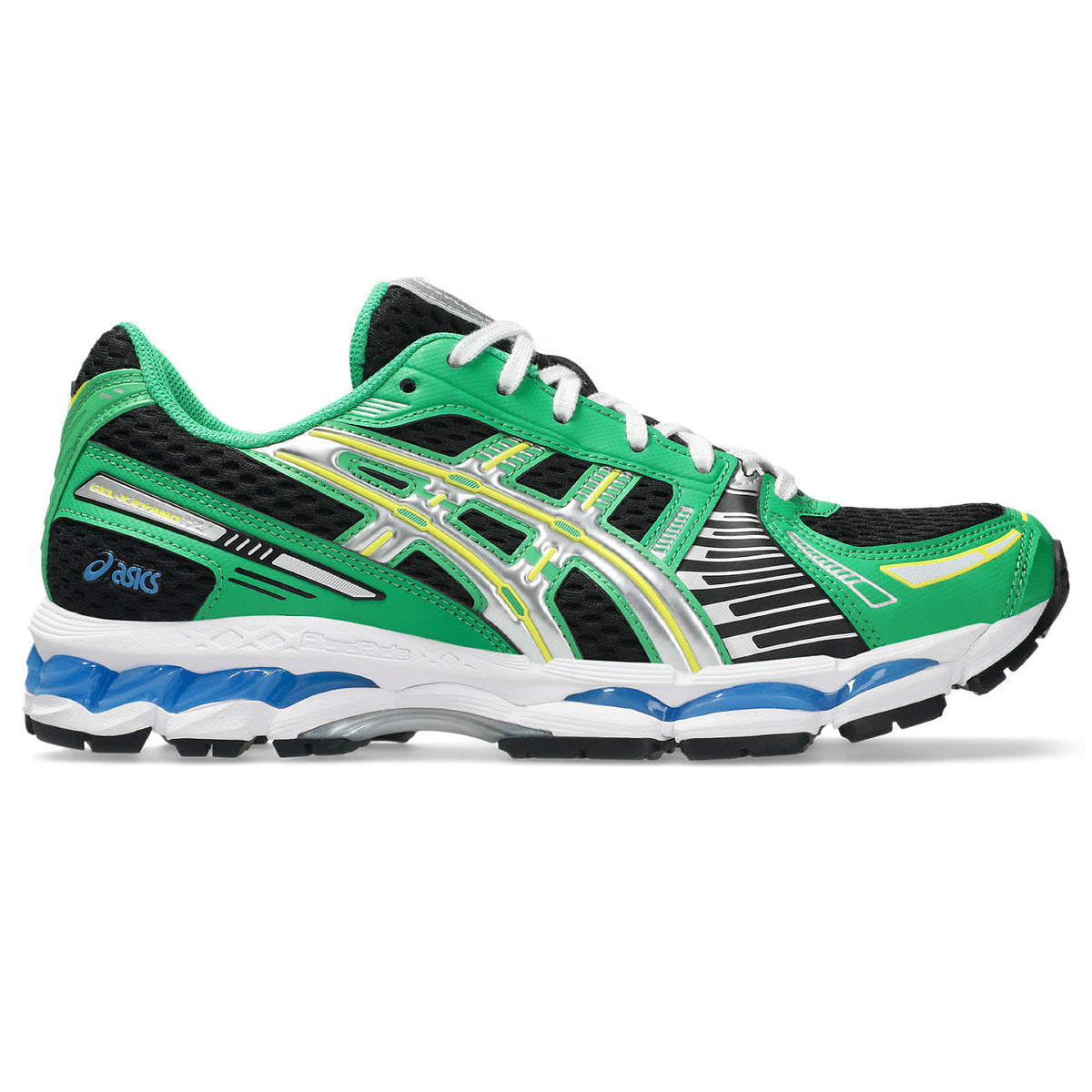 Asics  shoes  neutral running shoes mens  sneakers Gel-Nimbus 9 Green / Black / Silver / Yellow