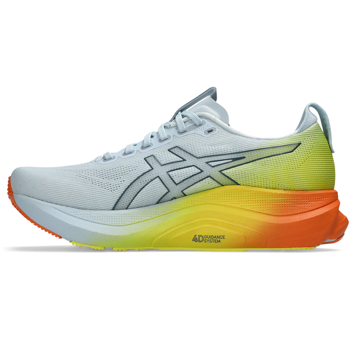 Asics  shoes  neutral running shoes mens  sneakers Gel-Kayano 31 Light Blue / Lime / Orange Gradient