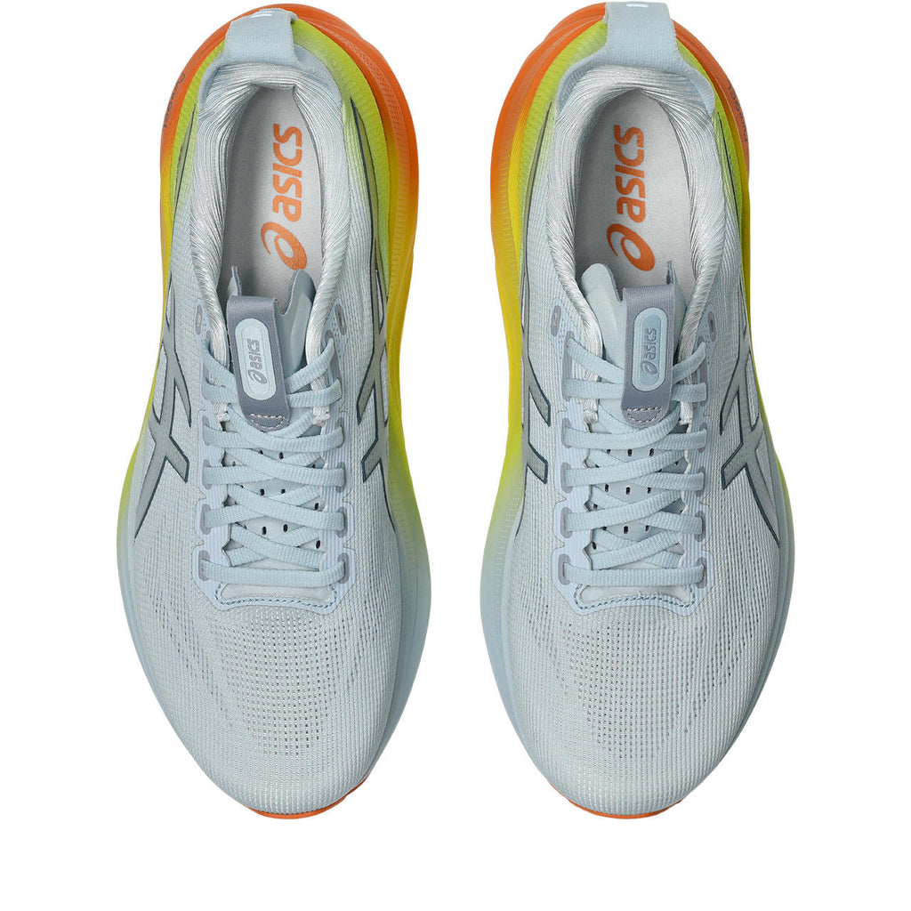 Asics  shoes  neutral running shoes mens  sneakers Gel-Kayano 31 Light Blue / Lime / Orange Gradient