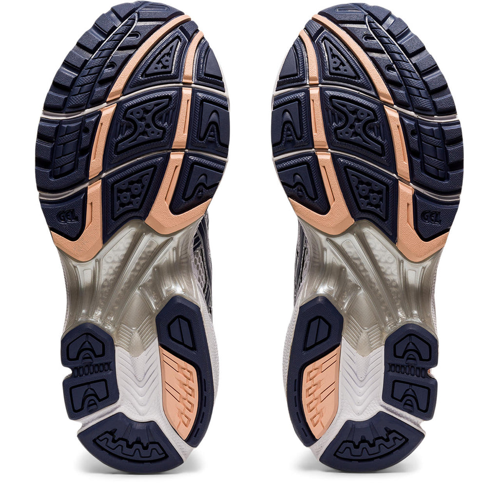 Asics  shoes  neutral running shoes mens  sneakers Gel-Kayano 14 White / Metallic Silver / Dark Navy