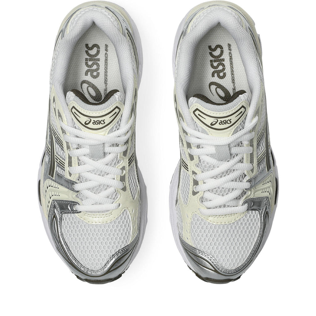 Asics  shoes  neutral running shoes mens  sneakers Gel-Kayano 14 White / Olive / Metallic Silver