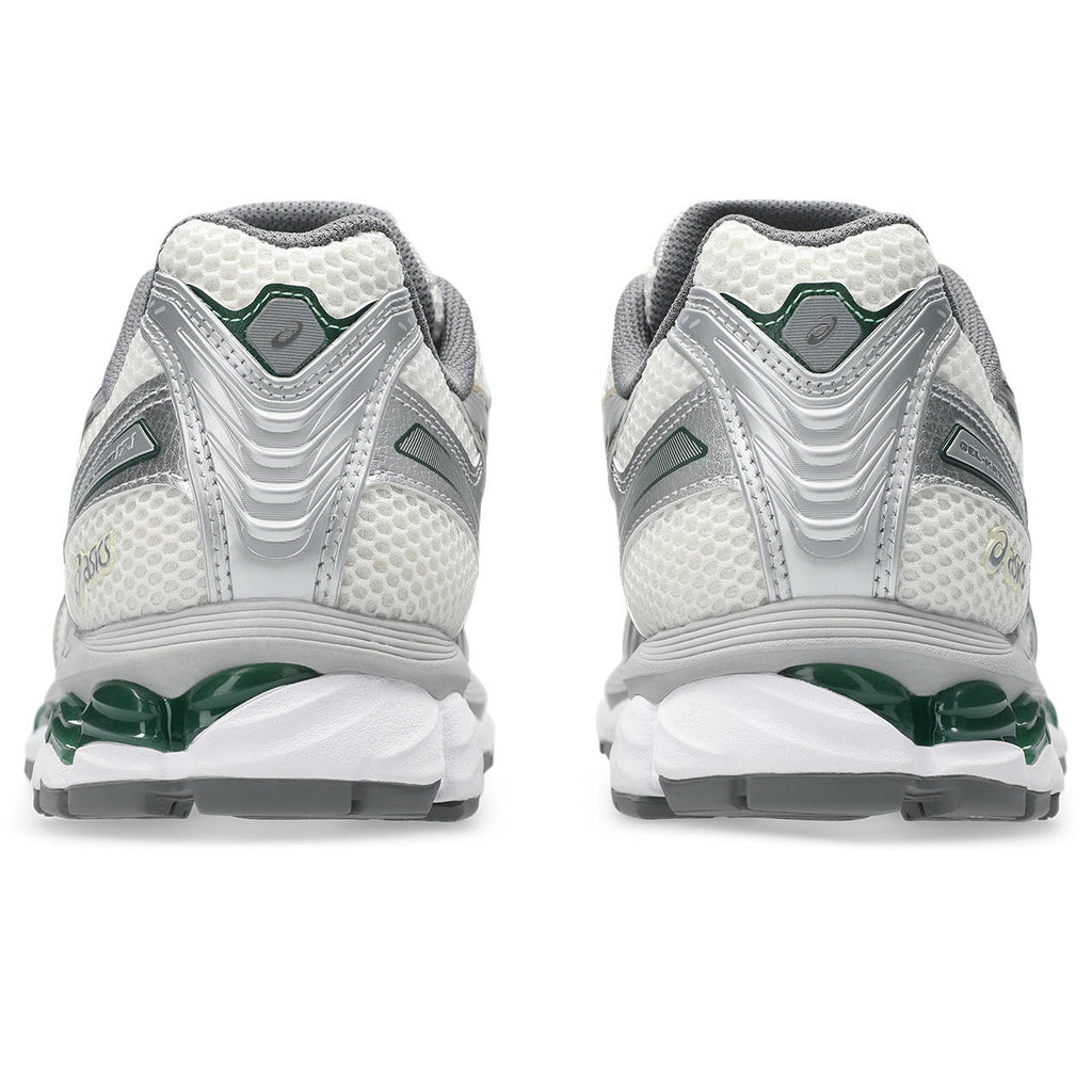 Asics  shoes  neutral running shoes mens  sneakers Gel-Nimbus White / Metallic Silver / Dark Green / Beige