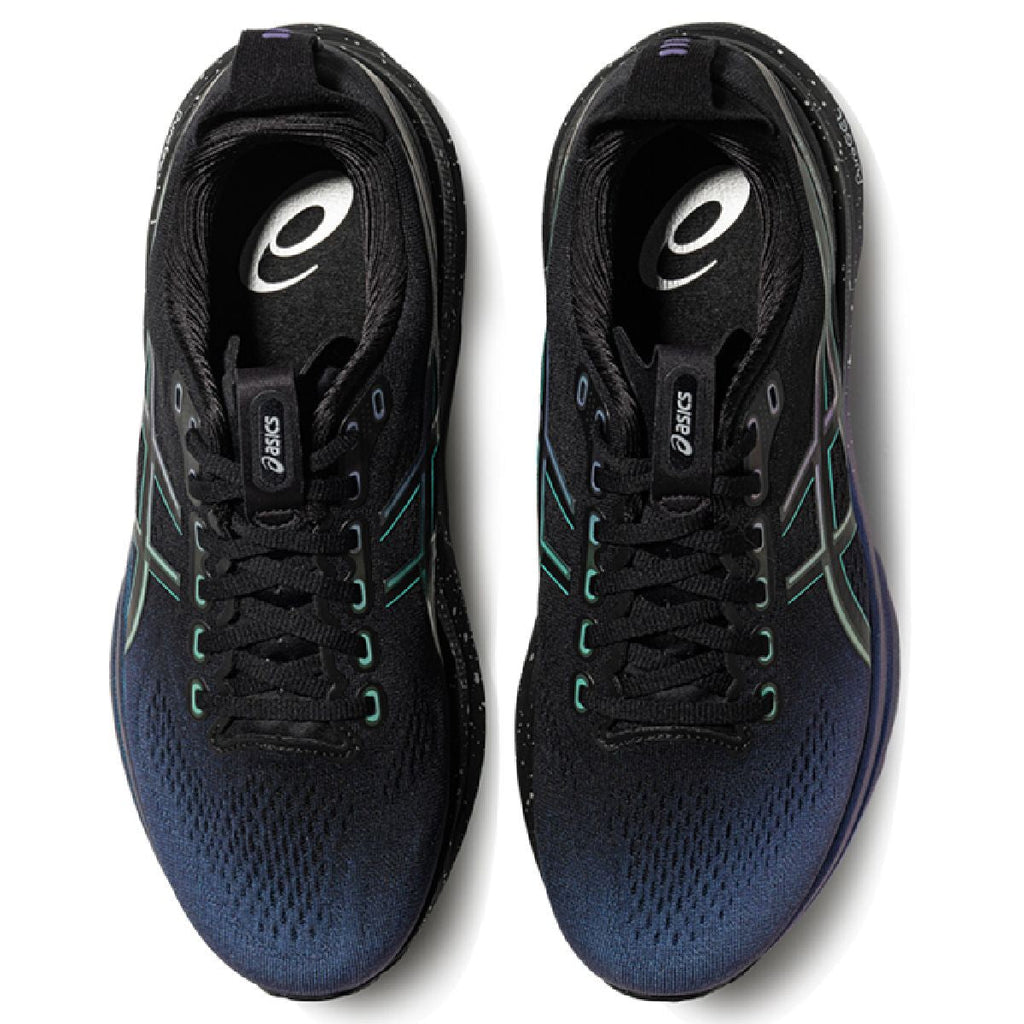 Asics  shoes  neutral running shoes mens  sneakers Gel-Kayano 32 Black / Iridescent Blue / Teal