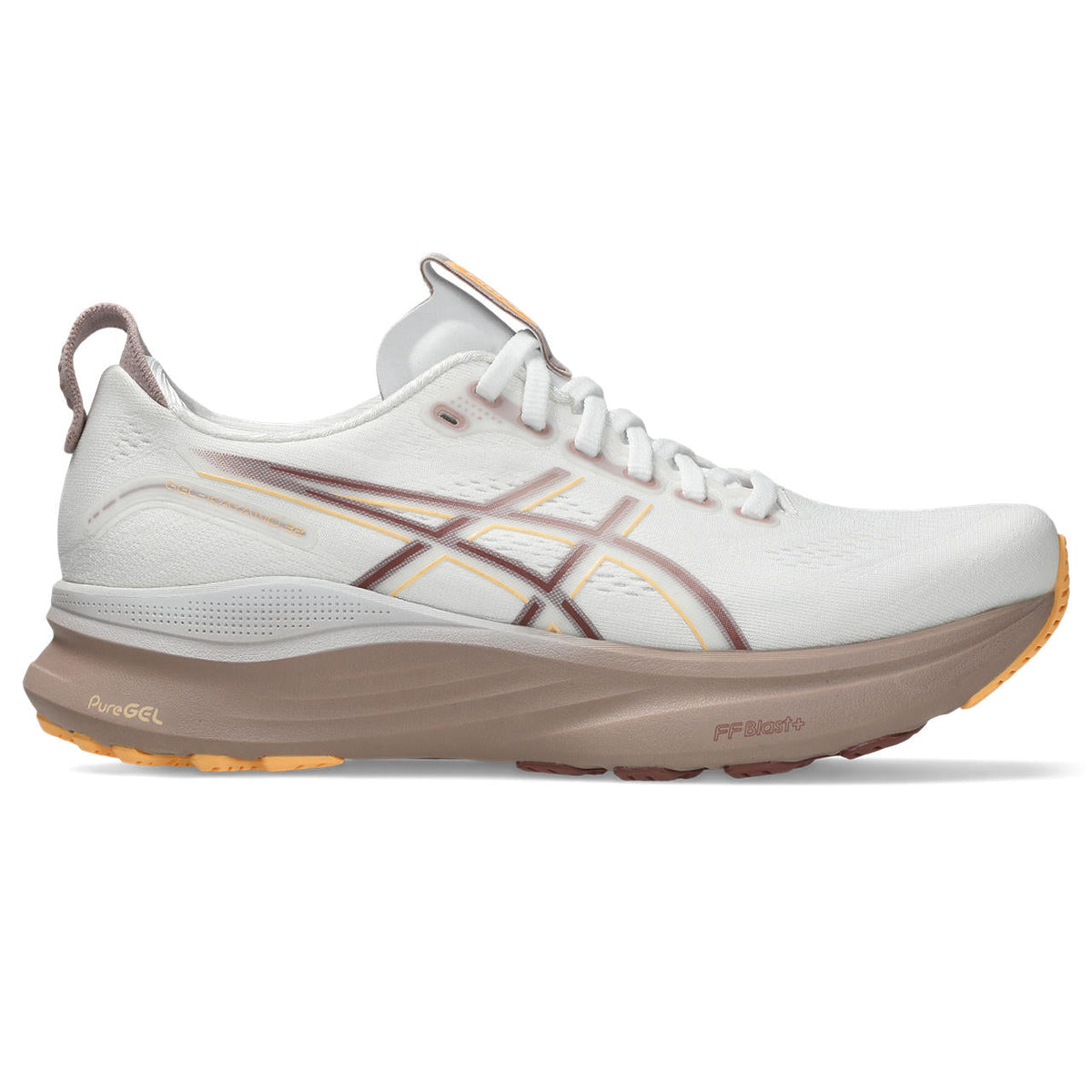 Asics  shoes  neutral running shoes mens  sneakers Gel-Kayano 32 Off-White / Mauve Brown