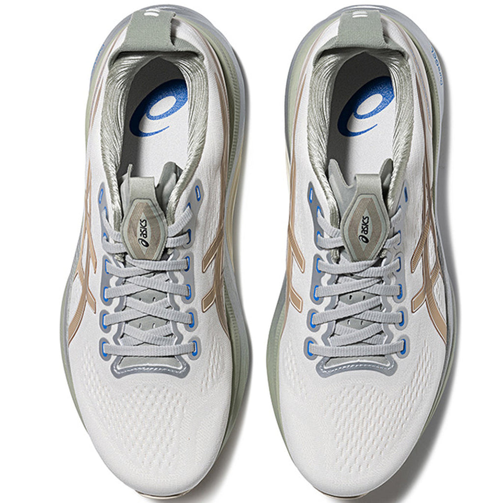 Asics  shoes  neutral running shoes mens  sneakers Gel-Kayano 32 White / Champagne Gold / Silver
