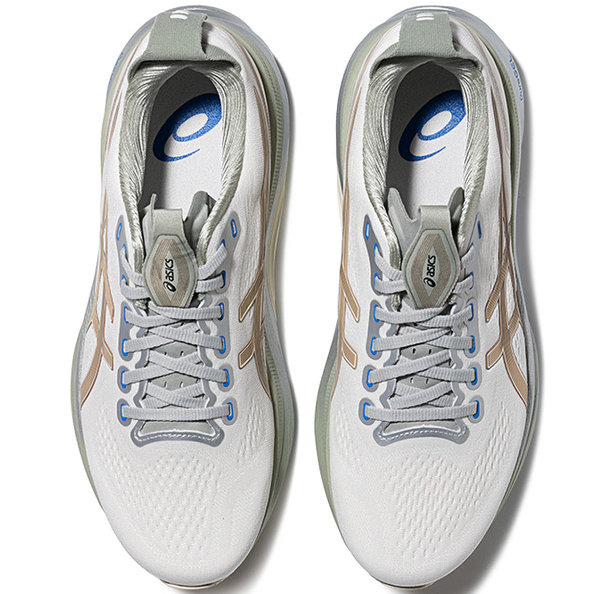 Asics  shoes  neutral running shoes mens  sneakers Gel-Kayano 32 White / Champagne Gold / Silver