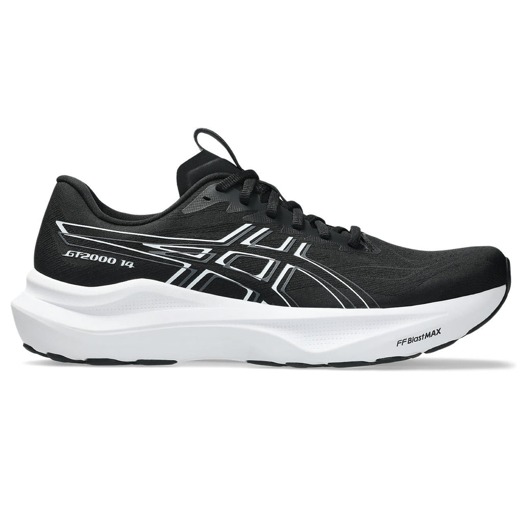 Asics womens shoes  neutral running shoes mens  sneakers GT‑2000‑14 Black‑White‑Silver