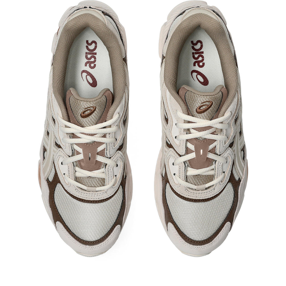 Asics womens shoes  neutral running shoes mens  sneakers Gel-NYC – Cream/Brown Sneaker