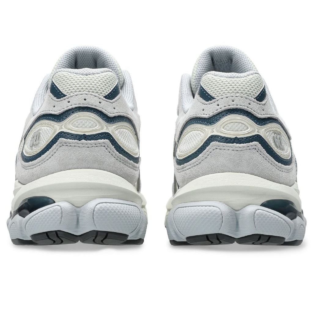 Asics womens shoes  neutral running shoes mens  sneakers Gel-NYC – Cream/Light Grey/Teal Sneaker