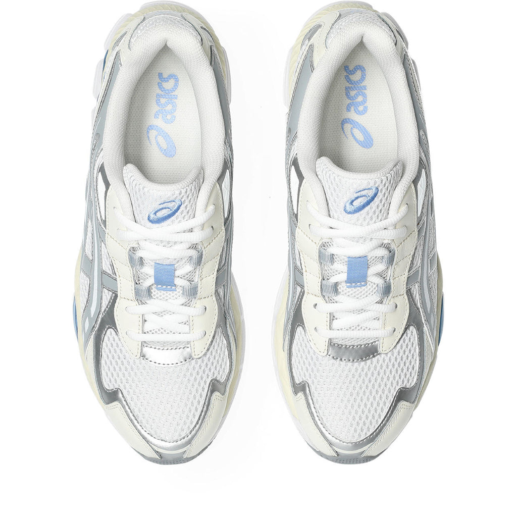 Asics womens shoes  neutral running shoes mens  sneakers Gel-NYC – Cream/Silver Sneaker