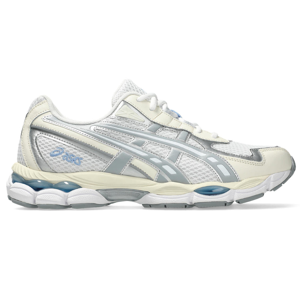 Asics womens shoes  neutral running shoes mens  sneakers Gel-NYC – Cream/Silver Sneaker