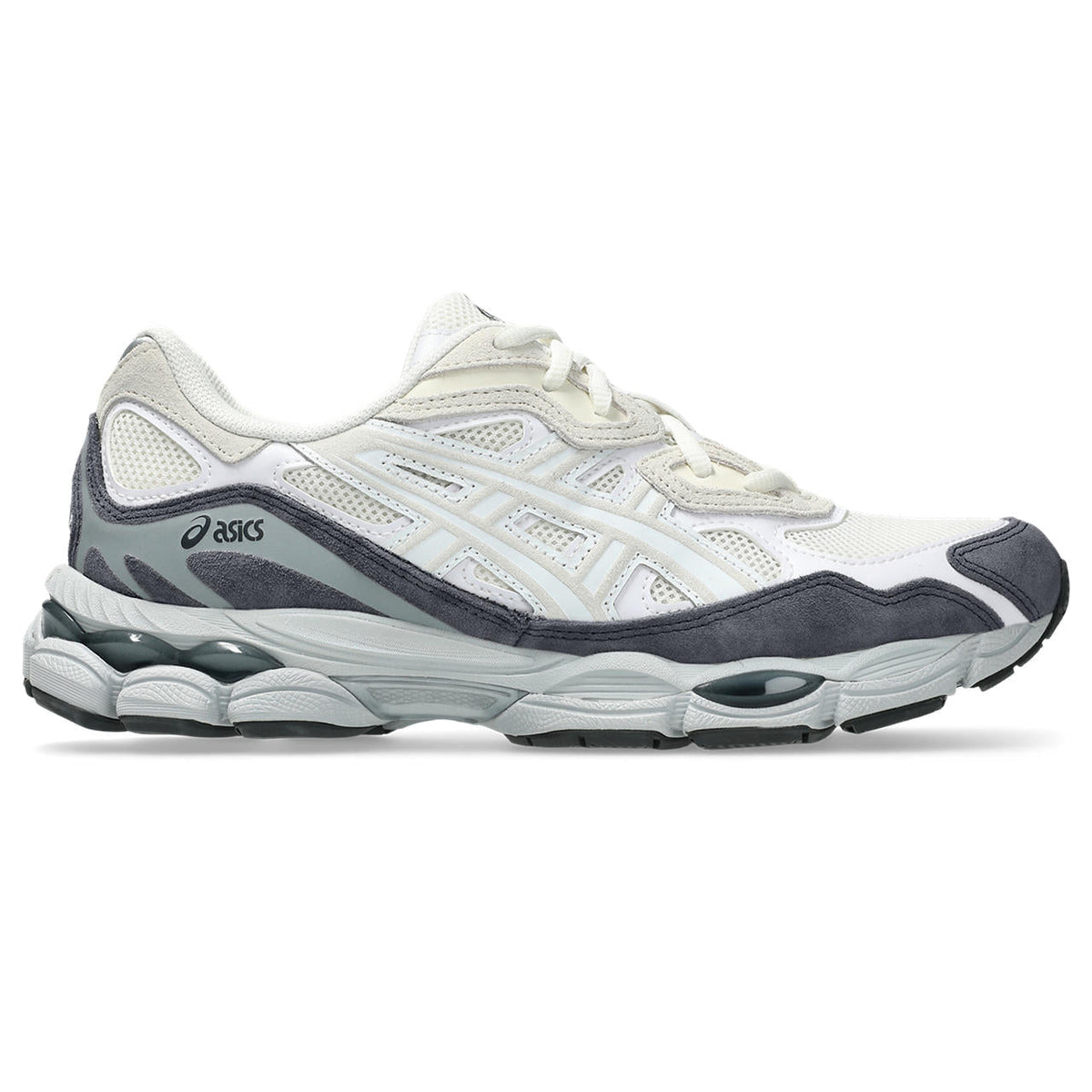 Asics womens shoes  neutral running shoes mens  sneakers Gel-NYC – White/Cream/Dark Grey Sneaker