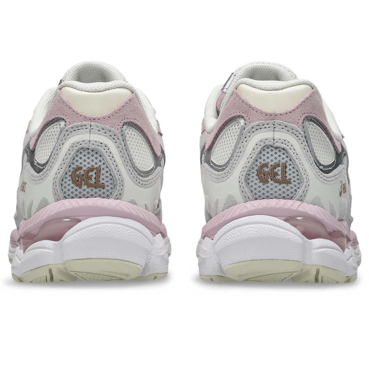 Asics womens shoes  neutral running shoes mens  sneakers Gel-NYC – Silver/Light Pink Sneaker
