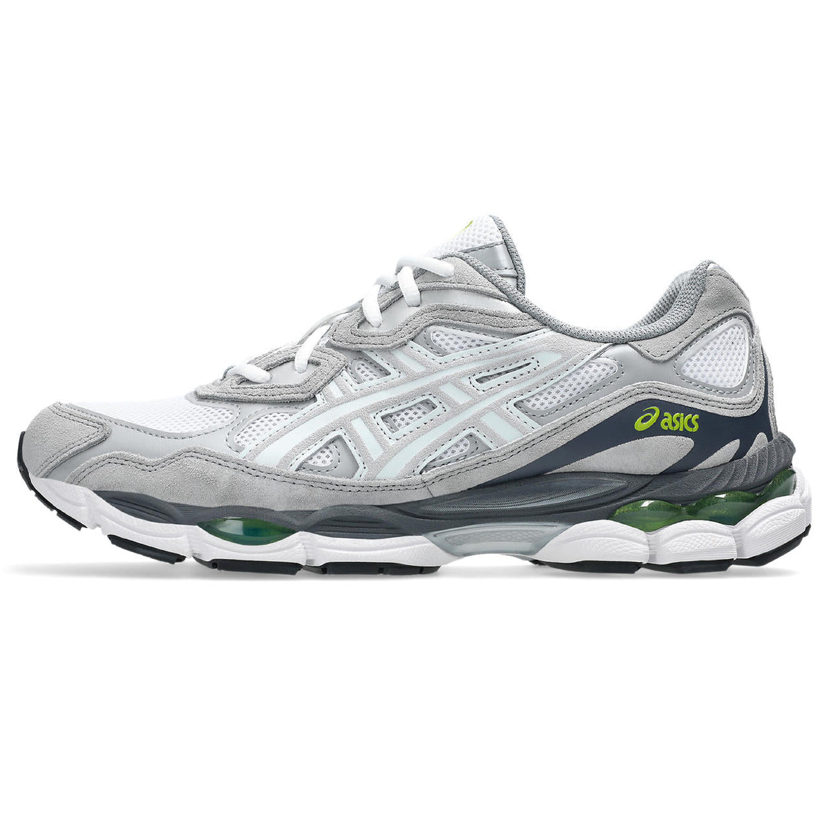 Asics womens shoes  neutral running shoes mens  sneakers Gel-Nimbus 24 – White/Light Grey/Navy Sneaker