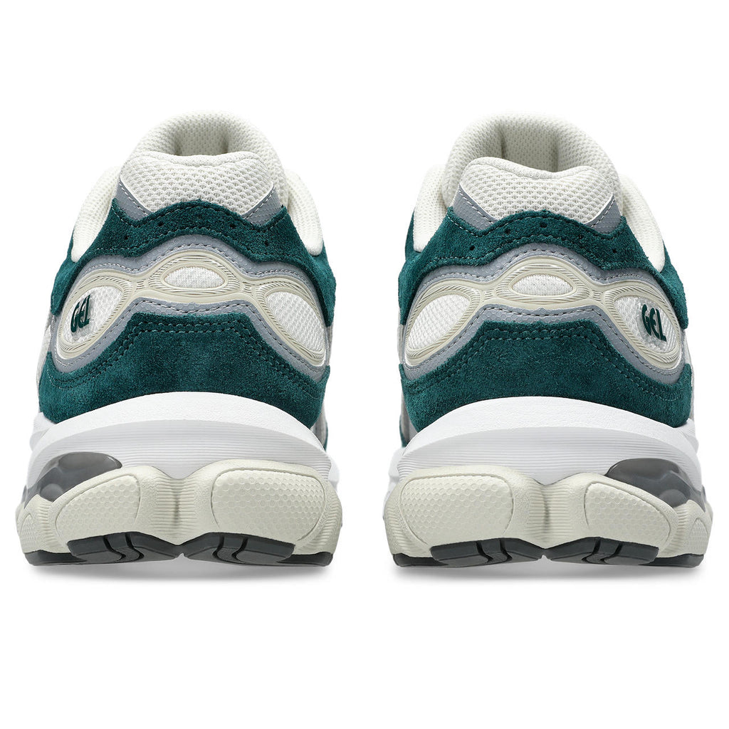 Asics womens shoes  neutral running shoes mens  sneakers Gel-Nimbus 24 – Cream/Teal Green Sneaker