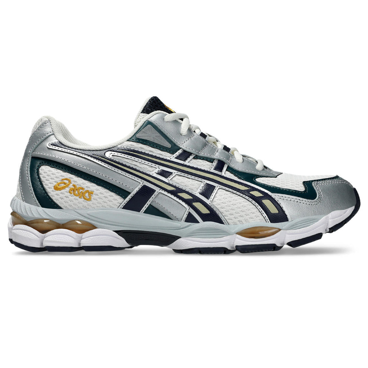 Asics womens shoes  neutral running shoes mens  sneakers Gel-Kayano 14 – Silver/Green/Navy Sneaker