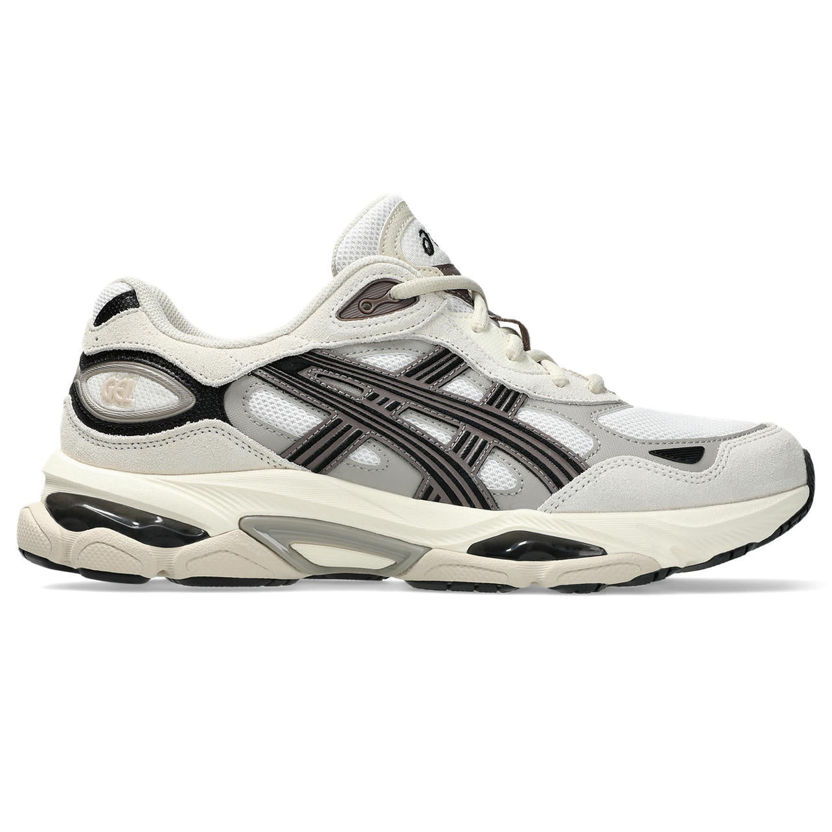 Asics womens shoes  neutral running shoes mens  sneakers Gel-Kayano 14 – Off-White/Dark Brown/Black Sneaker