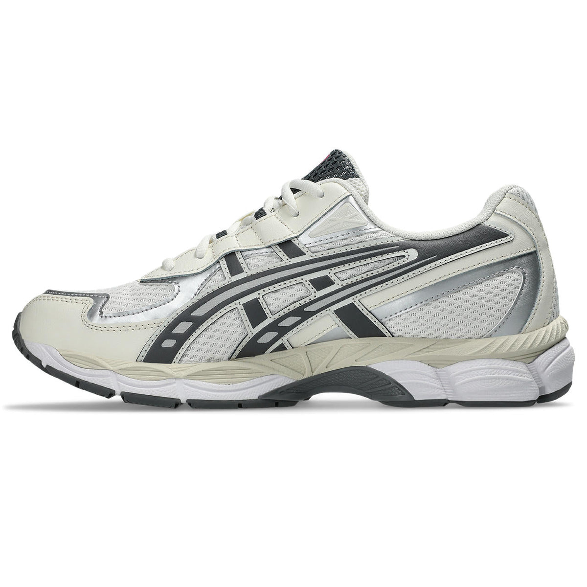 Asics womens shoes  neutral running shoes mens  sneakers Gel-Kayano 14 – Cream/Silver/Dark Grey Sneaker