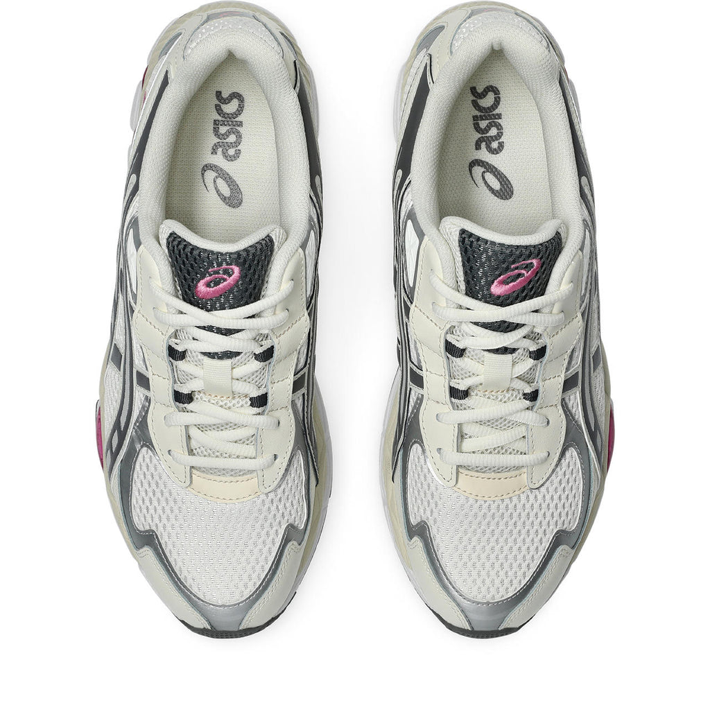 Asics womens shoes  neutral running shoes mens  sneakers Gel-Kayano 14 – Cream/Silver/Dark Grey Sneaker