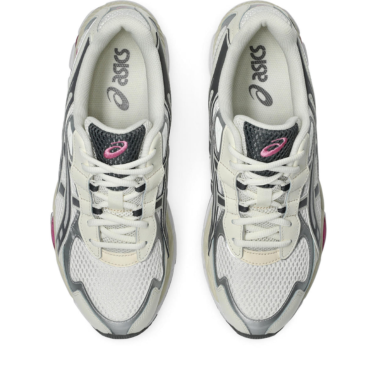Asics womens shoes  neutral running shoes mens  sneakers Gel-Kayano 14 – Cream/Silver/Dark Grey Sneaker