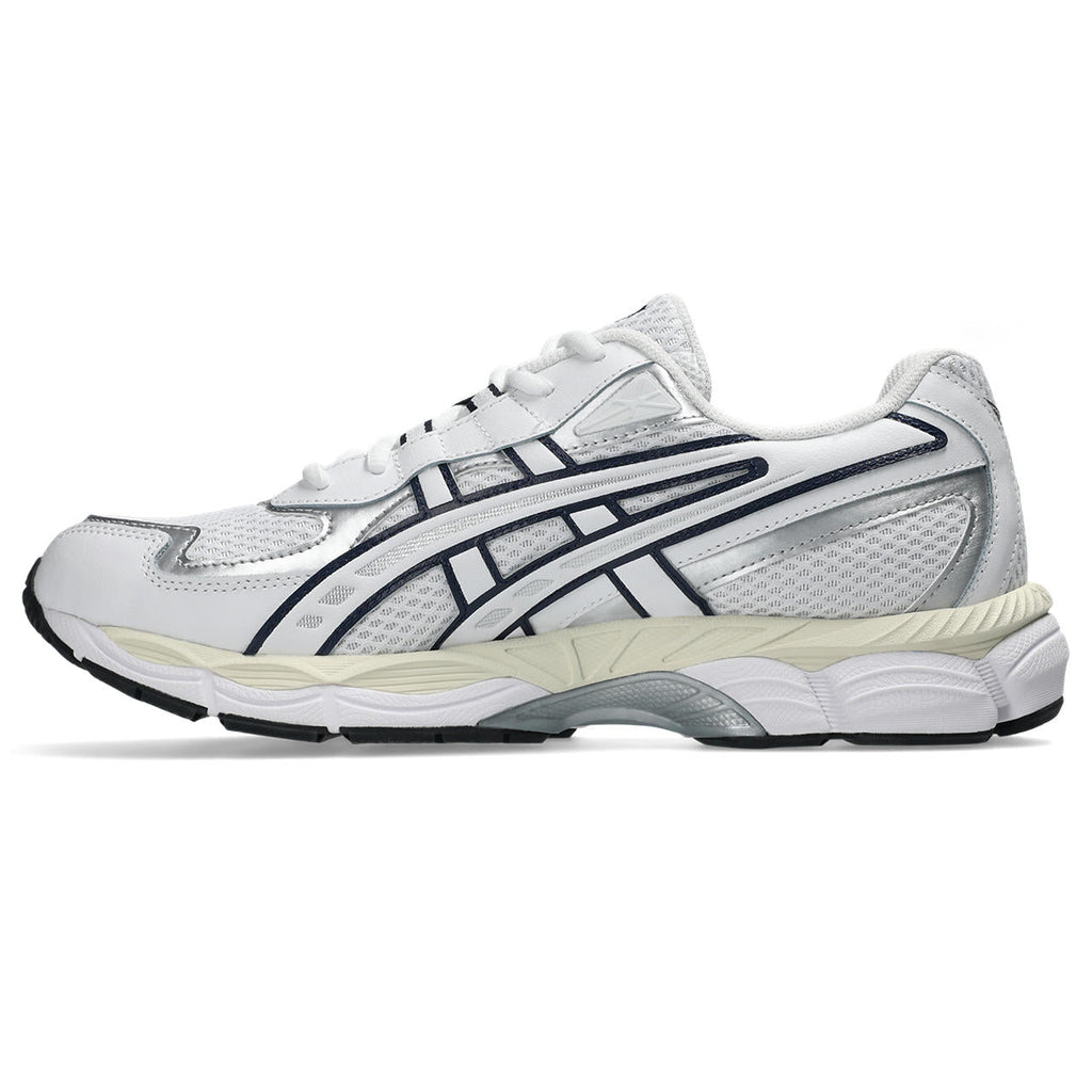 Asics womens shoes  neutral running shoes mens  sneakers Gel-Kayano 14 – White/Silver/Navy Sneaker