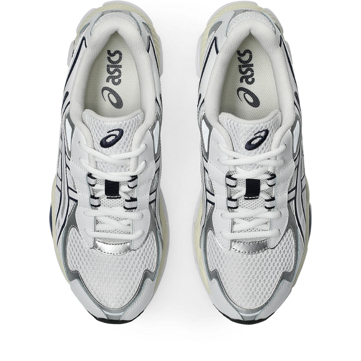 Asics womens shoes  neutral running shoes mens  sneakers Gel-Kayano 14 – White/Silver/Navy Sneaker