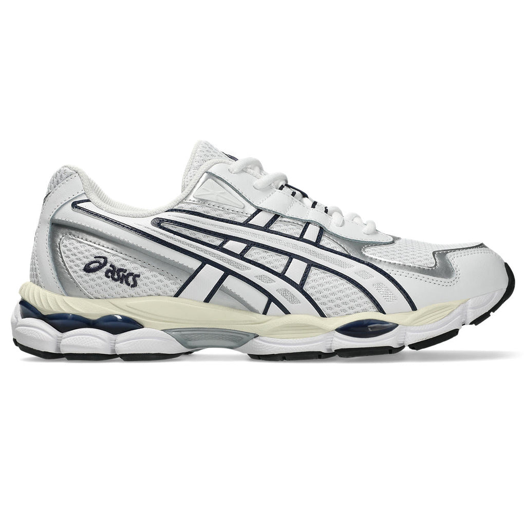 Asics womens shoes  neutral running shoes mens  sneakers Gel-Kayano 14 – White/Silver/Navy Sneaker