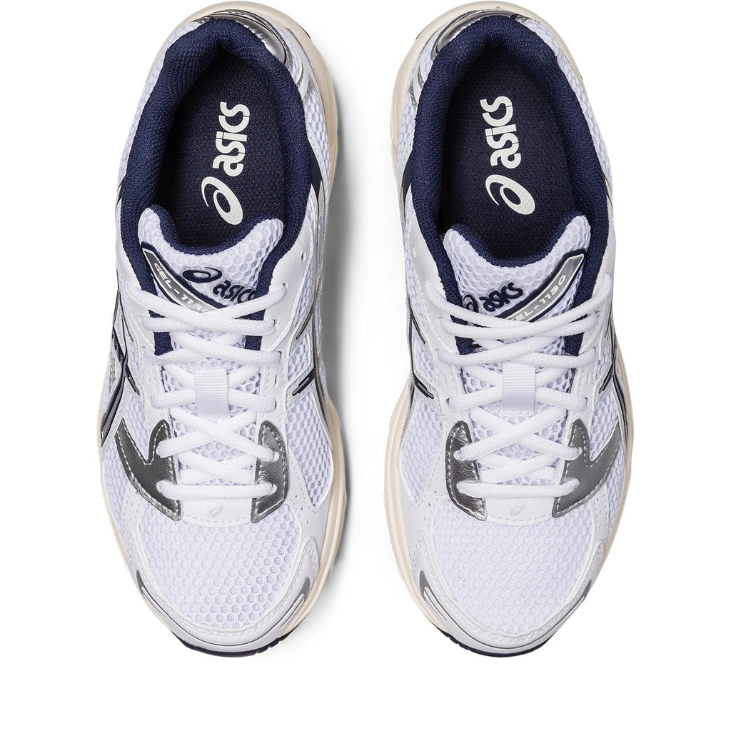 Asics womens shoes  neutral running shoes mens  sneakers Gel-1130 – White/Navy/Silver Sneaker