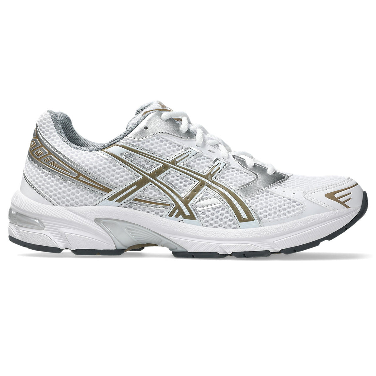Asics womens shoes  neutral running shoes mens  sneakers Gel-1130 – White/Silver/Gold Sneaker