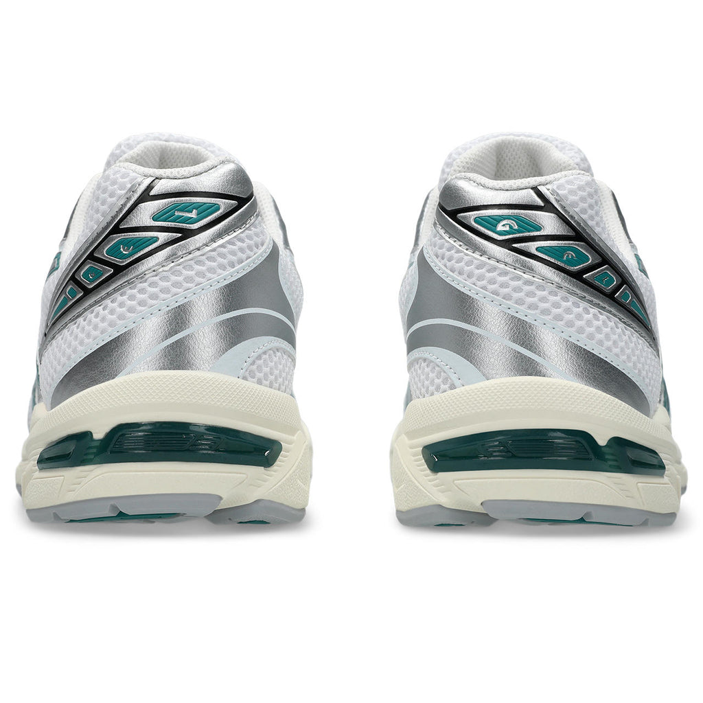 Asics womens shoes  neutral running shoes mens  sneakers Gel-1130 – White/Silver/Teal Green Sneaker