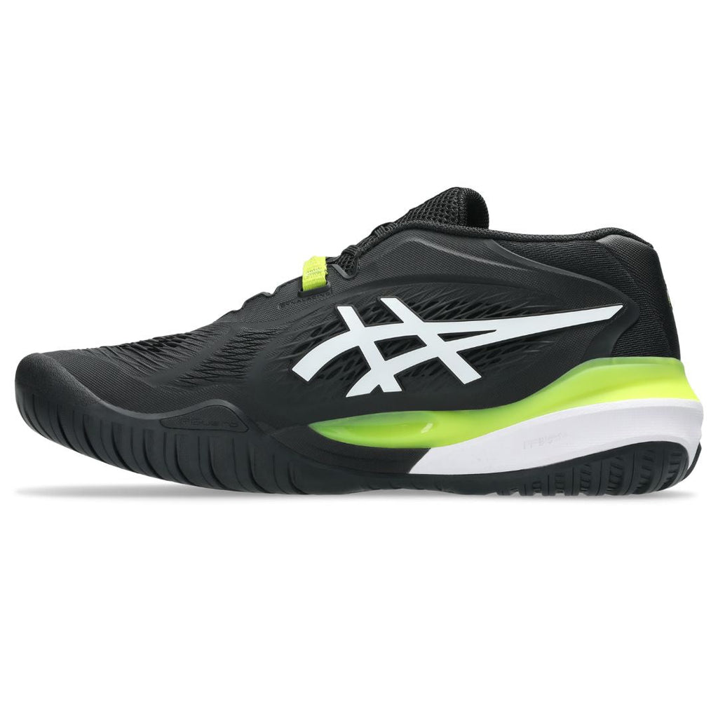 Asics womens shoes  neutral running shoes mens  sneakers Gel-Resolution – Black/White/Neon Green Tennis Sneaker