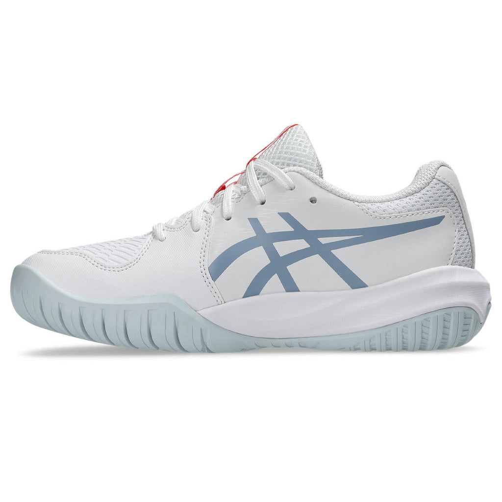 Asics womens shoes  neutral running shoes mens  sneakers Gel-Resolution – White/Dusty Blue Tennis Sneaker