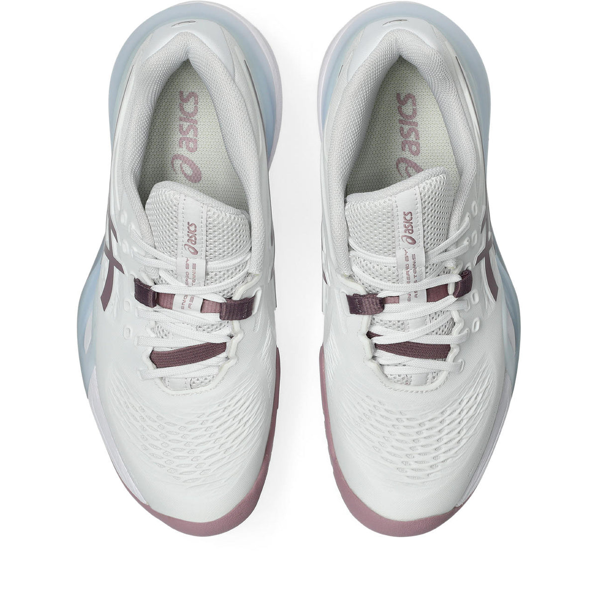 Asics womens shoes  neutral running shoes mens  sneakers Gel-Resolution – White/Dusty Mauve Tennis Sneaker