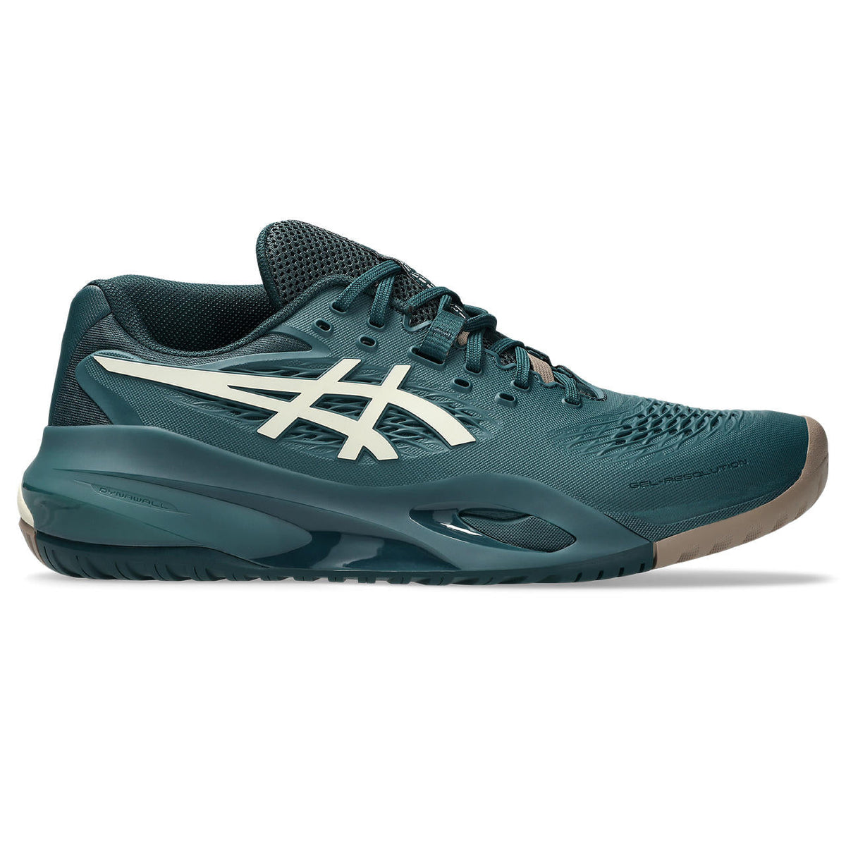 Asics womens shoes  neutral running shoes mens  sneakers Gel-Resolution – Teal Green/Cream/Gum Tennis Sneaker