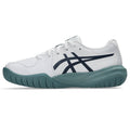Asics womens shoes  neutral running shoes mens  sneakers Gel-Resolution – White/Navy/Teal Tennis Sneaker