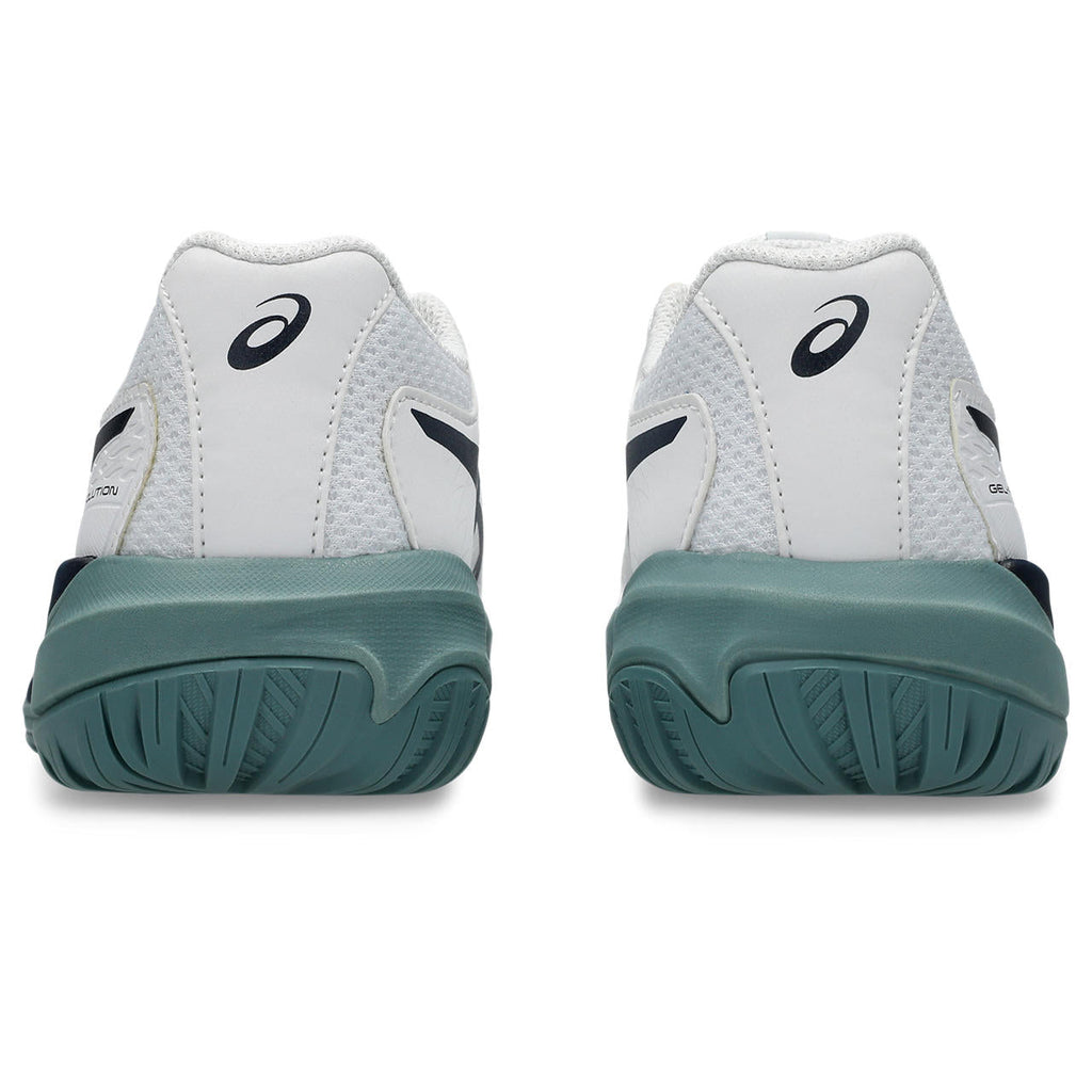 Asics womens shoes  neutral running shoes mens  sneakers Gel-Resolution – White/Navy/Teal Tennis Sneaker