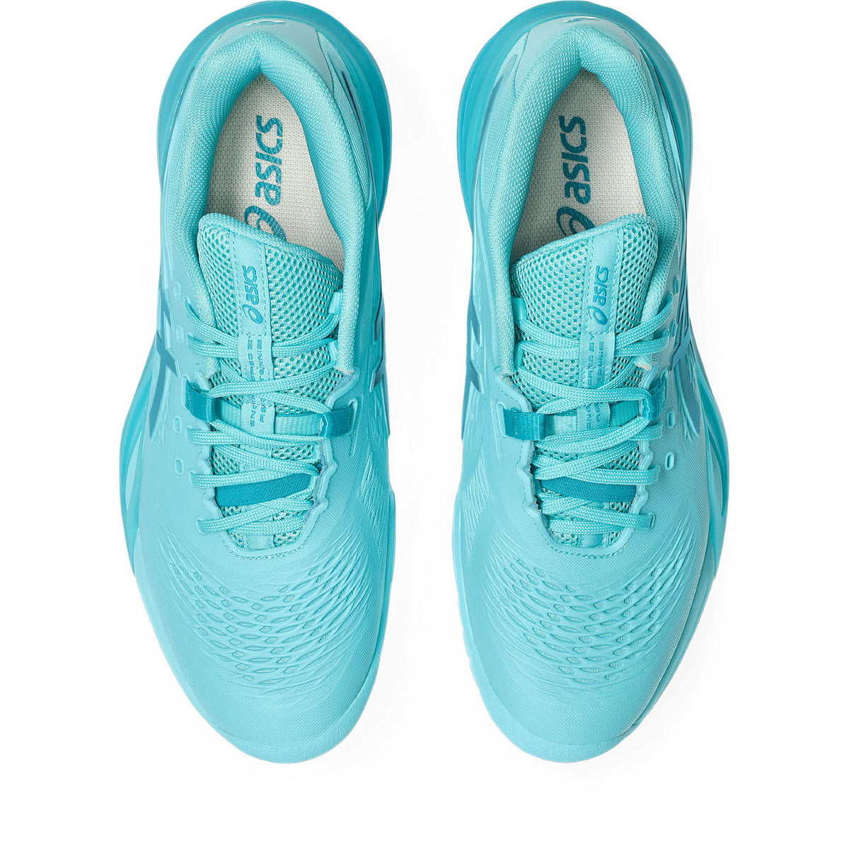 Asics womens shoes  neutral running shoes mens  sneakers Gel-Resolution – Turquoise/Cyan Tennis Sneaker