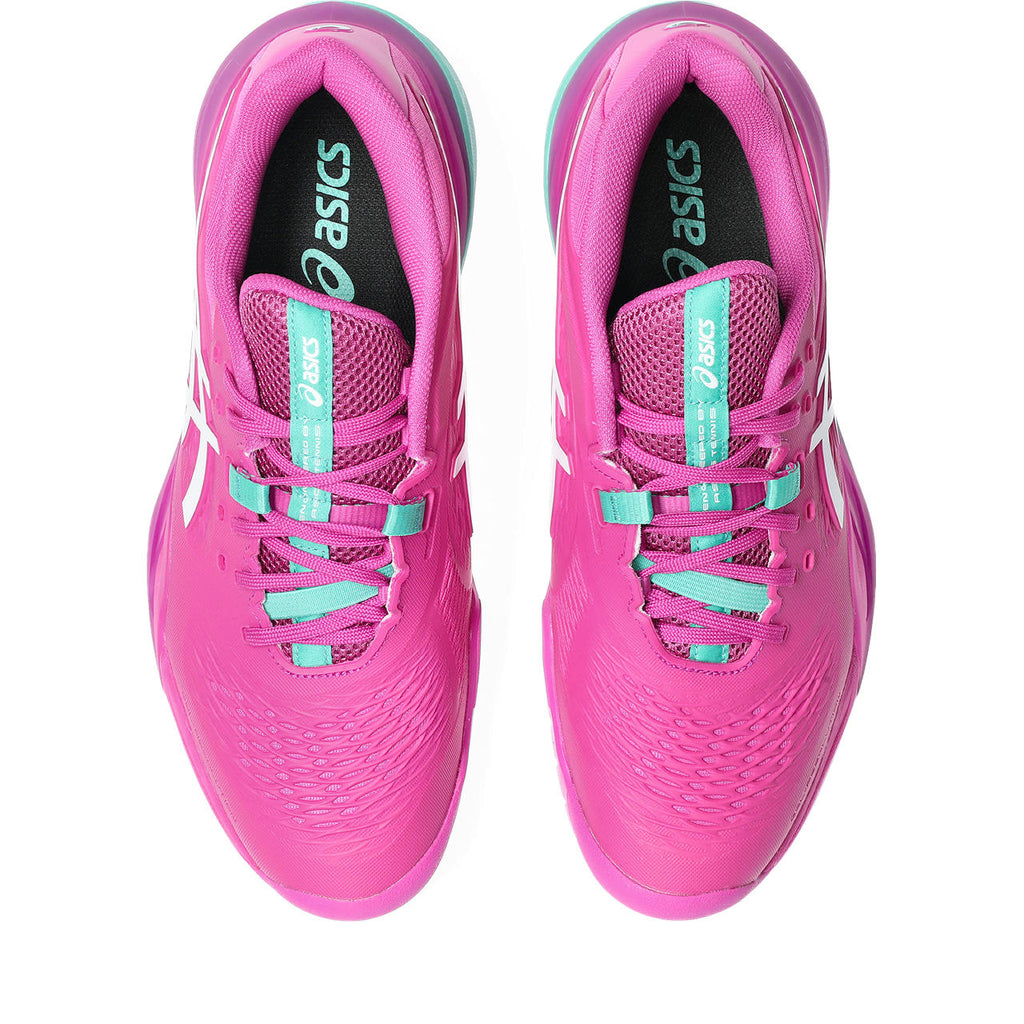 Asics womens shoes  neutral running shoes mens  sneakers Gel-Resolution – Hot Pink/White/Turquoise Tennis Sneaker