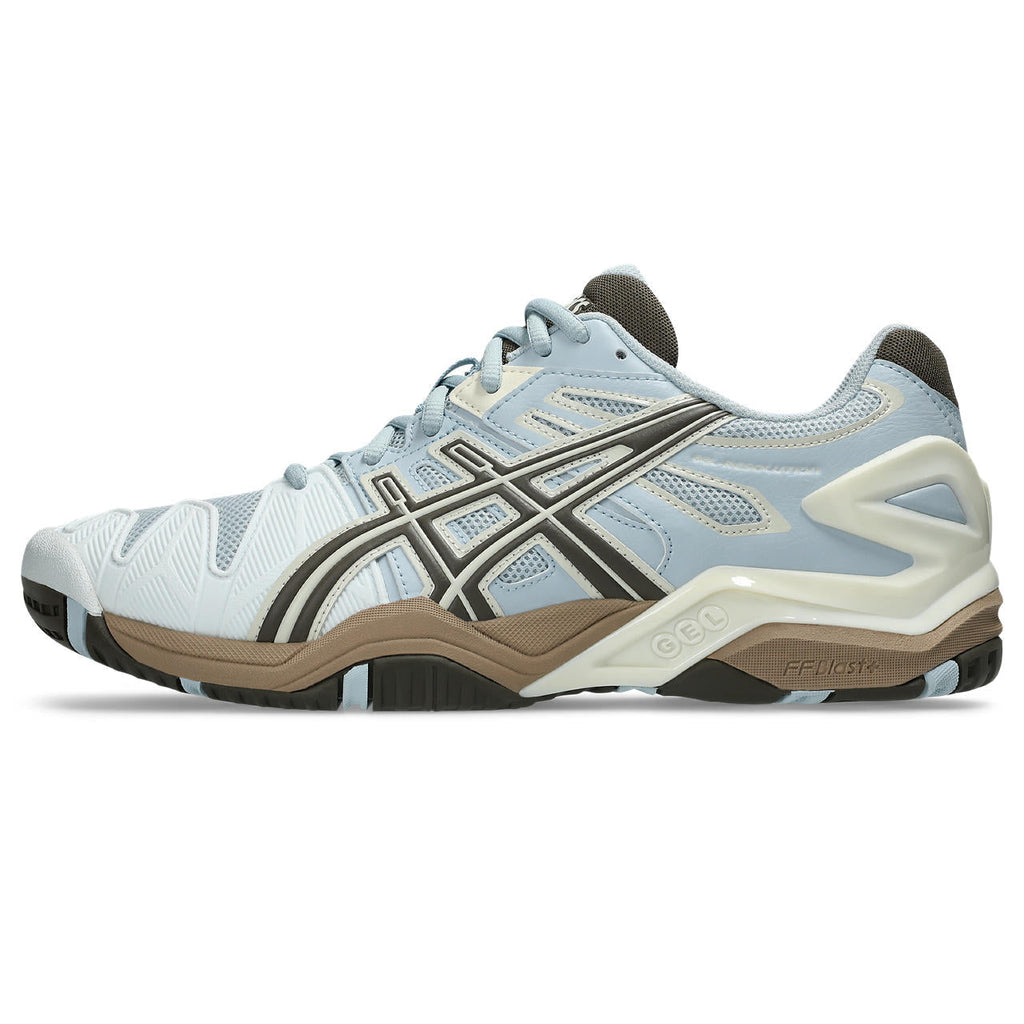 Asics womens shoes  neutral running shoes mens  sneakers Gel-Resolution – Light Sky Blue/Brown/Cream Tennis Sneaker
