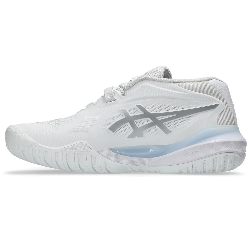 Asics womens shoes  neutral running shoes mens  sneakers Gel-Resolution – White/Silver Tennis Sneaker