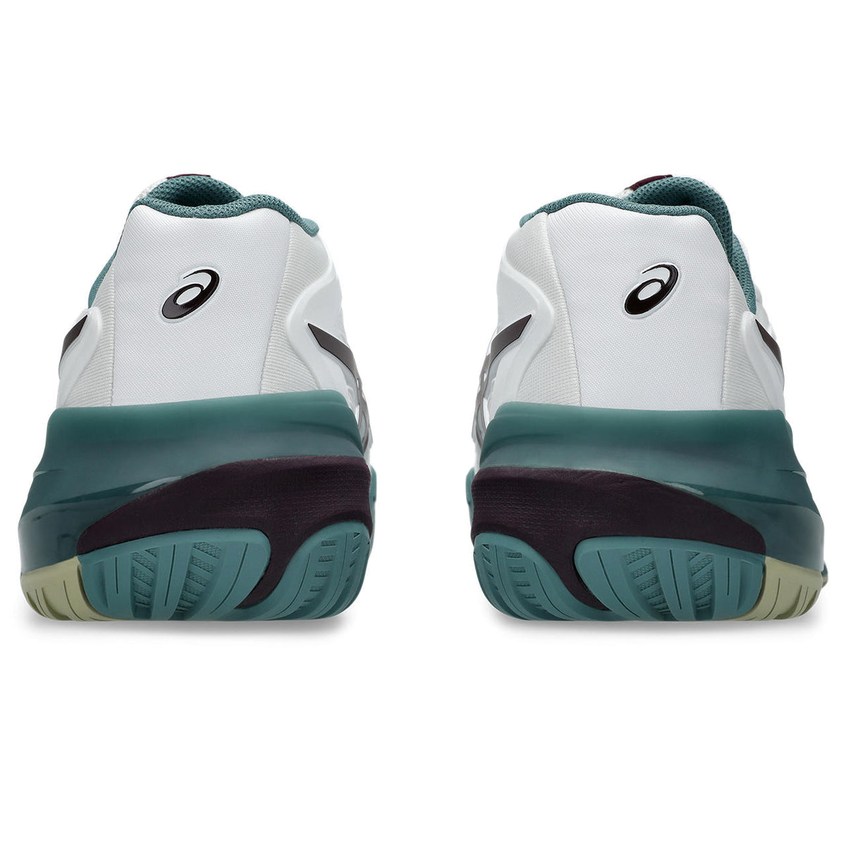 Asics womens shoes  neutral running shoes mens  sneakers Gel-Resolution – White/Burgundy/Teal Tennis Sneaker
