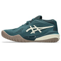 Asics womens shoes  neutral running shoes mens  sneakers Gel-Resolution – Teal/Off-White Tennis Sneaker