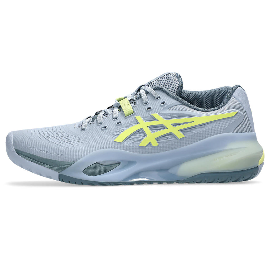 Asics womens shoes  neutral running shoes mens  sneakers Gel-Resolution – Light Grey/Lime Yellow Tennis Sneaker