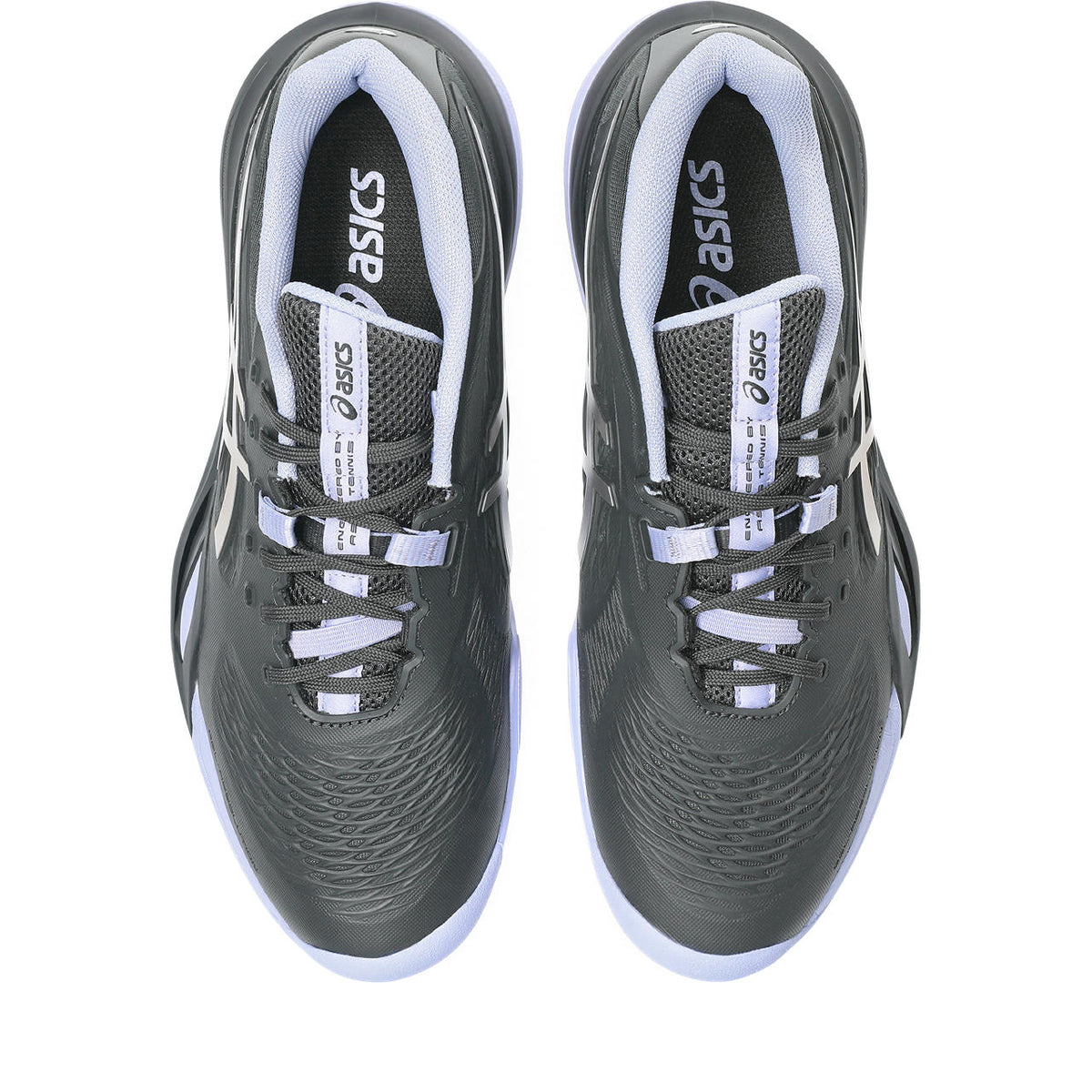 Asics womens shoes  neutral running shoes mens  sneakers Gel-Resolution – Dark Grey/Silver/Lavender Tennis Sneaker
