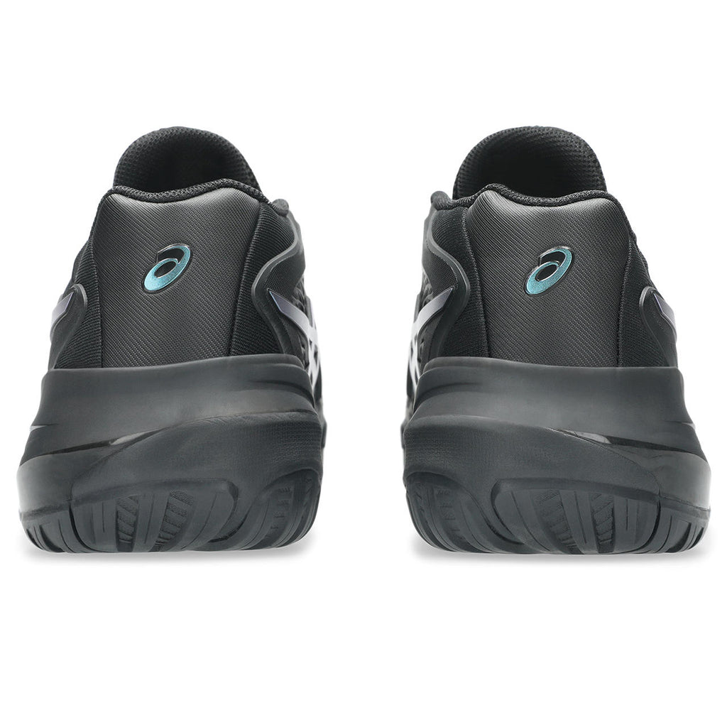 Asics womens shoes  neutral running shoes mens  sneakers Gel-Resolution – Black/Iridescent Cyan Tennis Sneaker